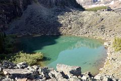 16 Yukness Lake From Top Of First Ridge On Lake Oesa Trail At Lake O-Hara Morning